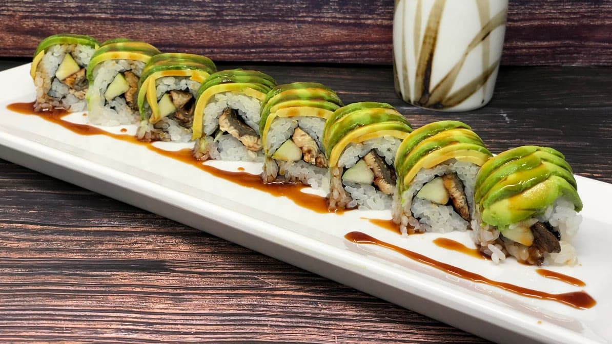 Caterpillar Roll at Ikeda Japanese Dining, Huntington Beach
