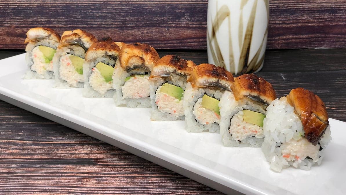 Dragon Roll at Ikeda Japanese Dining, Huntington Beach