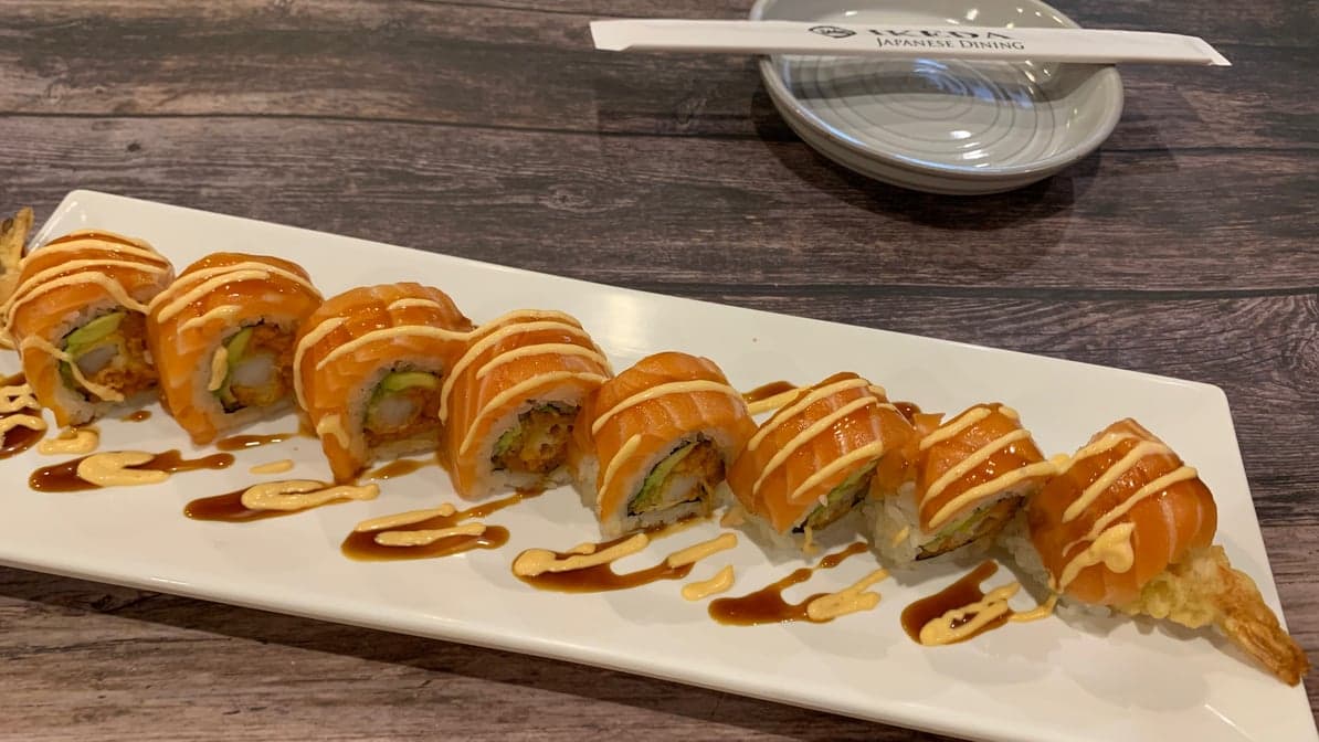 Orange Roll at Ikeda Japanese Dining, Huntington Beach