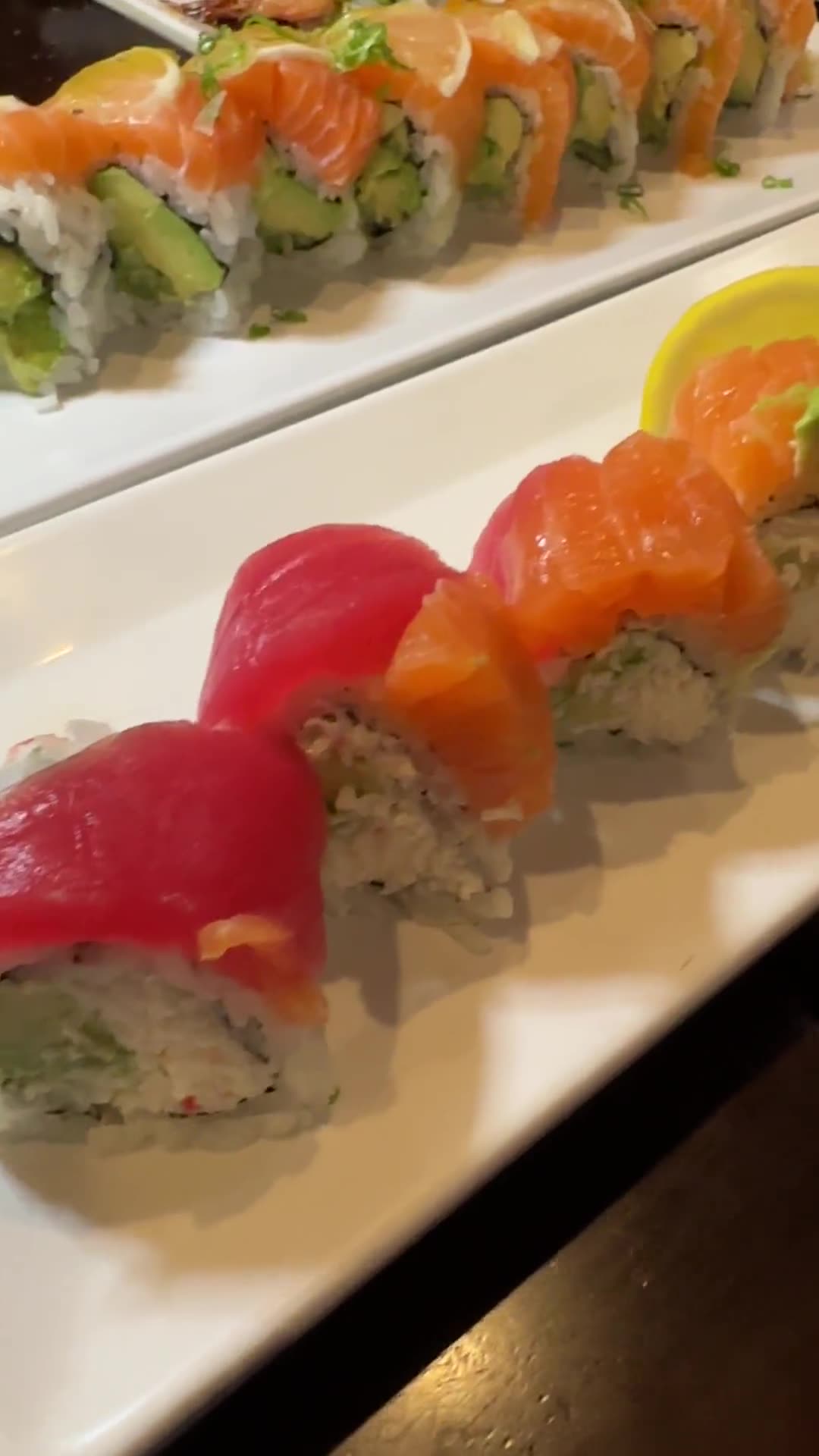 Rainbow rolls duo plates
